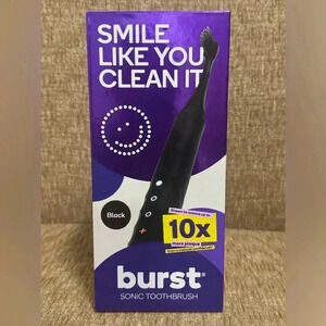 New Sealed Box Burst Electric Toothbrush Black
